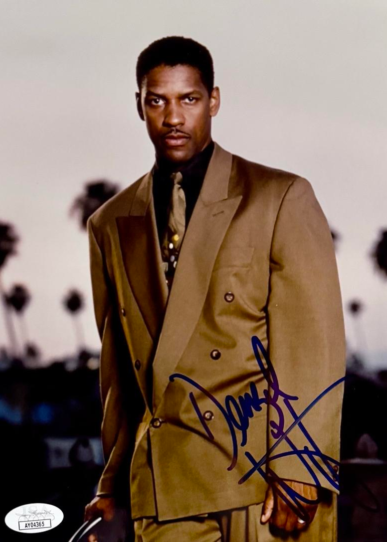 Denzel Washington Signed 8x10 Photo - JSA COA #01
